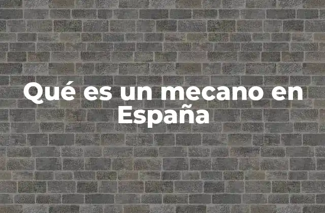 El mecano como icono de la ficción española