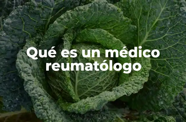 Qué es un Médico Reumatólogo