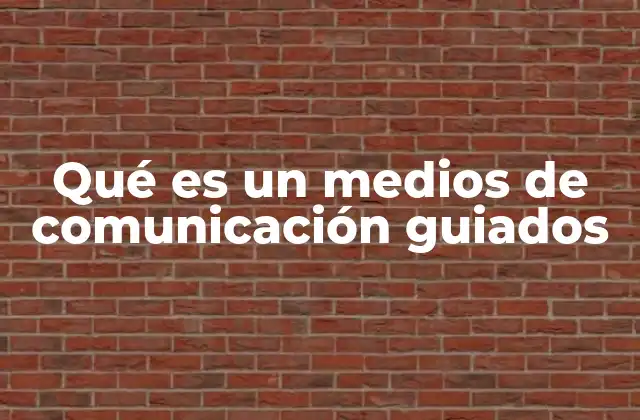 Los fundamentos de los medios de comunicación guiados