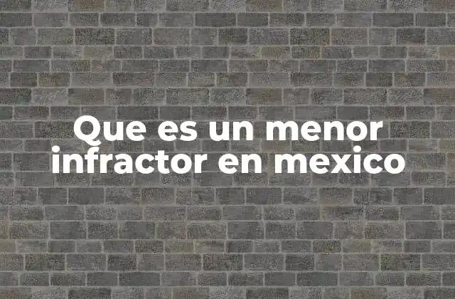 El sistema de justicia para menores en México