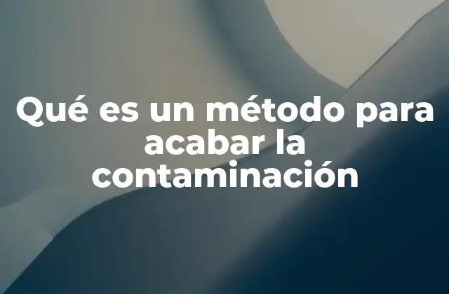Qué es un Método para Acabar la Contaminación 2 Cómo las políticas públicas y el sector privado pueden colaborar para reducir la contaminación