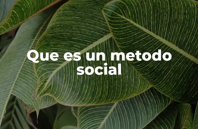 La importancia de los métodos sociales en la investigación