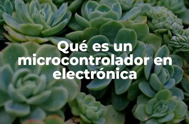 Qué es un Microcontrolador en Electrónica
