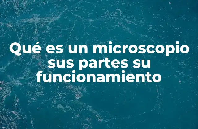 Componentes esenciales de un microscopio