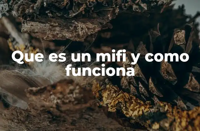 Que es un Mifi y como Funciona