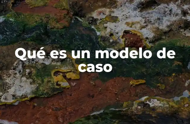 Qué es un Modelo de Caso