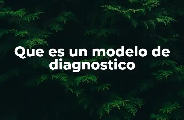 Cómo se aplica un modelo de diagnóstico en la gestión empresarial