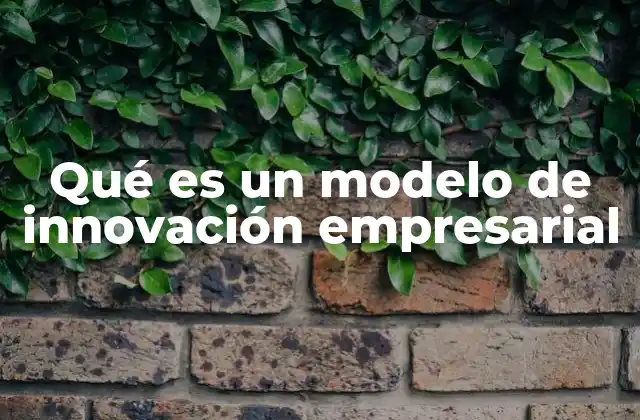 Qué es un Modelo de Innovación Empresarial