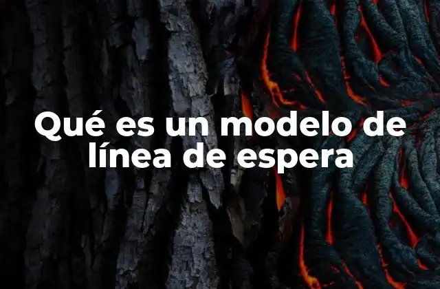 Qué es un Modelo de Línea de Espera