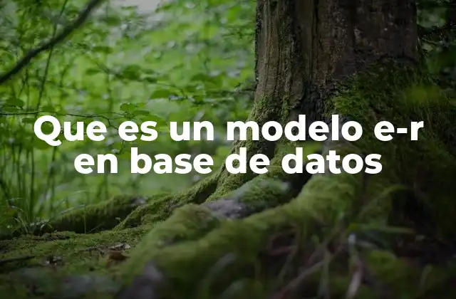 Que es un Modelo E-r en Base de Datos 2 Cómo funciona el modelo E-R en la representación de datos