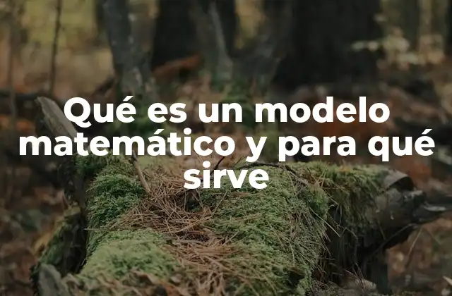 Qué es un Modelo Matemático y para Qué Sirve