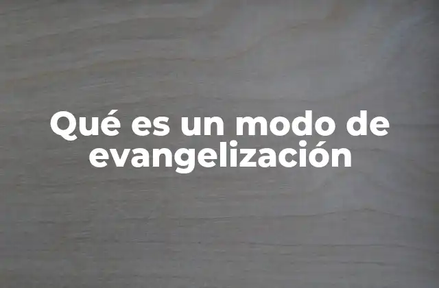 La evangelización como herramienta de transformación social