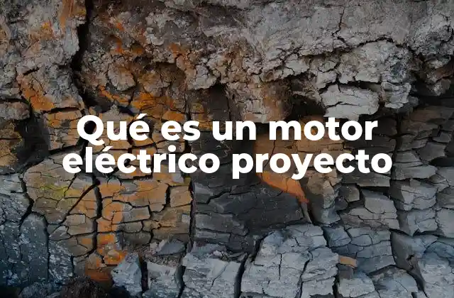 Qué es un Motor Eléctrico Proyecto