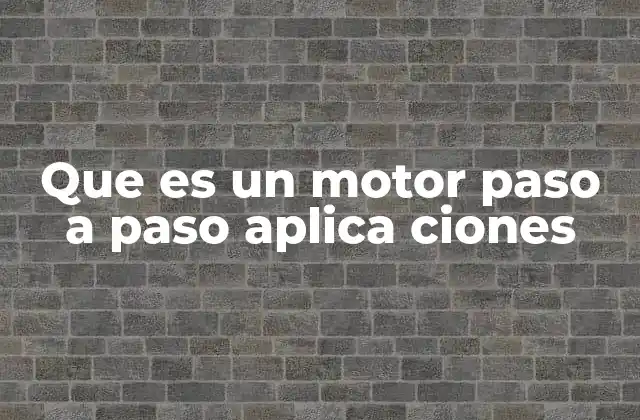Principios de funcionamiento del motor paso a paso