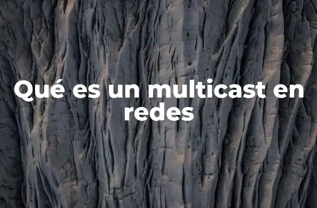 Qué es un Multicast en Redes