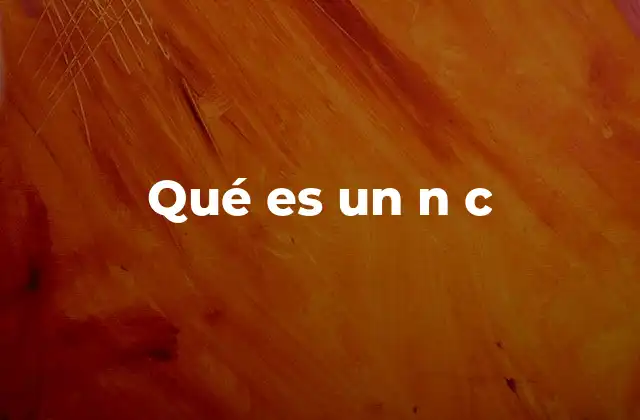 Qué es un N C