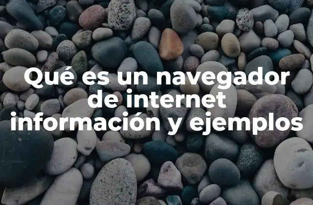 Qué es un Navegador de Internet Información y Ejemplos