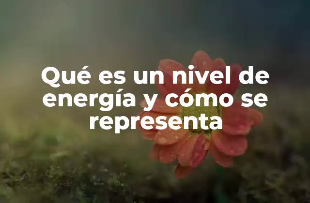 Qué es un Nivel de Energía y Cómo Se Representa