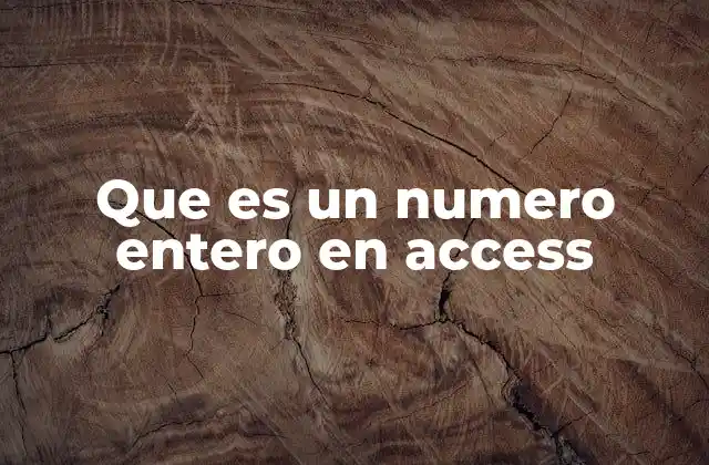 El rol de los tipos de datos en Access