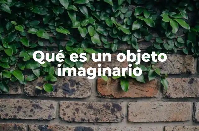 Qué es un Objeto Imaginario 2 El objeto imaginario y la construcción del yo