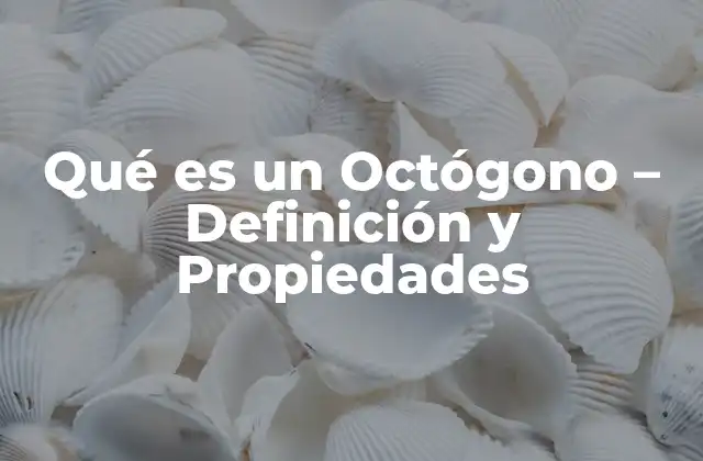 Qué es un Octógono – Definición y Propiedades