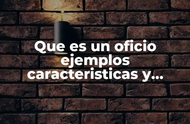Que es un Oficio Ejemplos Caracteristicas y Estructura