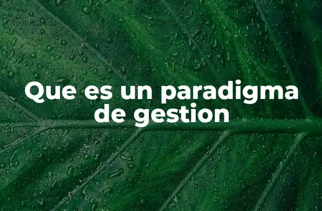 Que es un Paradigma de Gestion 2 La evolución del enfoque empresarial