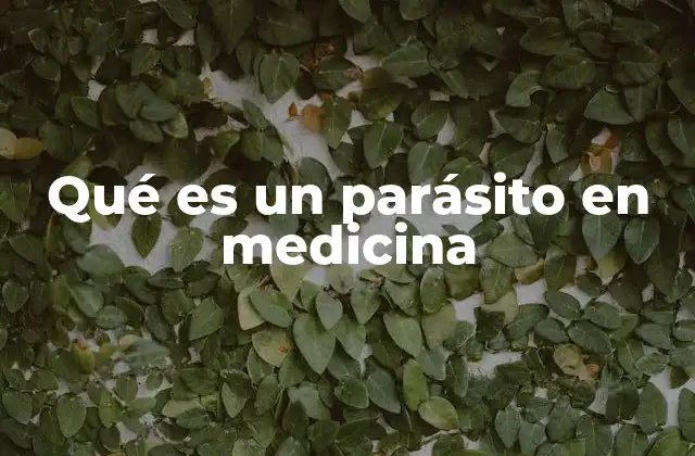 Qué es un Parásito en Medicina