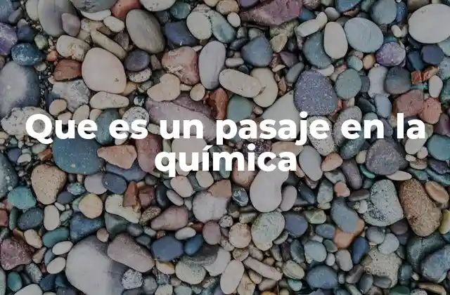 El movimiento de partículas en la química