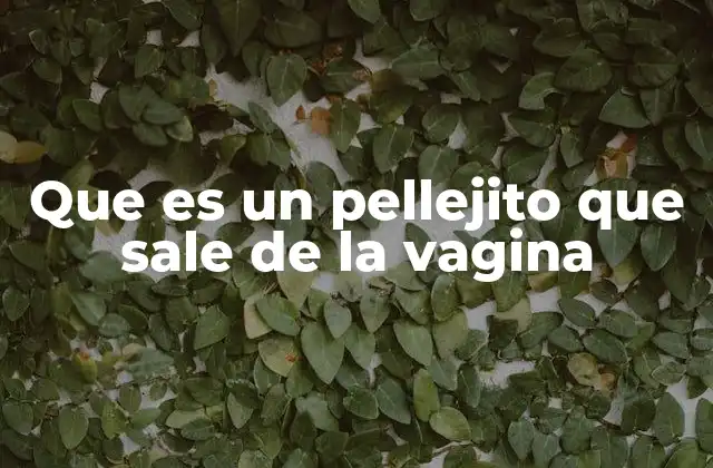 Que es un Pellejito que Sale de la Vagina