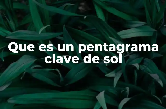 El papel del pentagrama en la notación musical