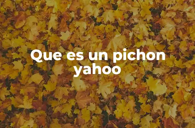 Que es un Pichon Yahoo 2 El surgimiento de Yahoo y su impacto en la cultura digital