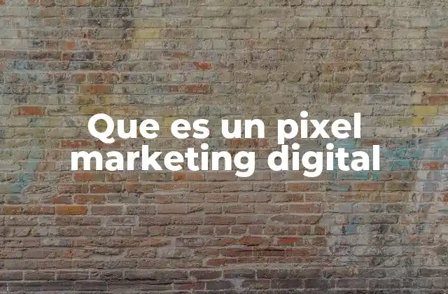 Que es un Pixel Marketing Digital