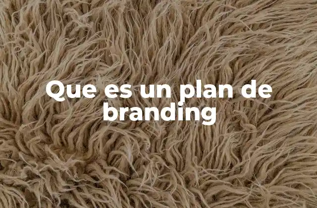 Que es un Plan de Branding