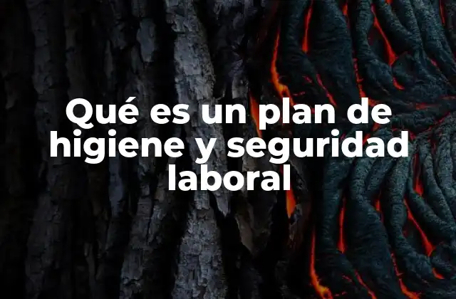 Qué es un Plan de Higiene y Seguridad Laboral