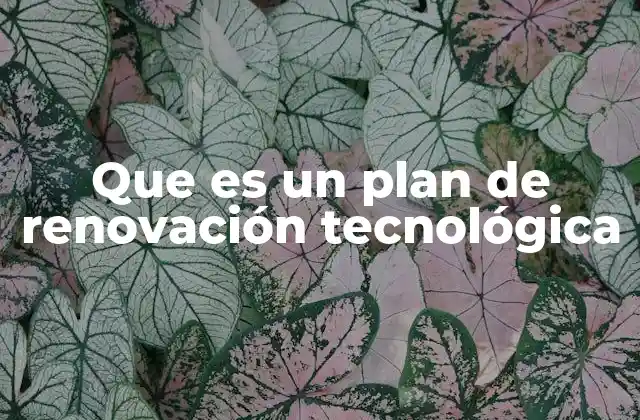 Que es un Plan de Renovación Tecnológica 2 Modernización y evolución empresarial