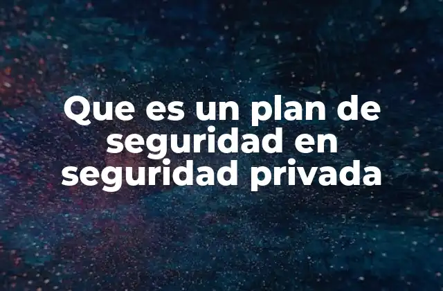 Que es un Plan de Seguridad en Seguridad Privada 2 La importancia de contar con un plan de seguridad privada estructurado