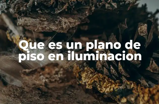 Que es un Plano de Piso en Iluminacion