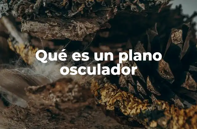 Qué es un Plano Osculador
