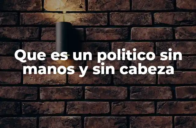 El político como marioneta en la escena pública