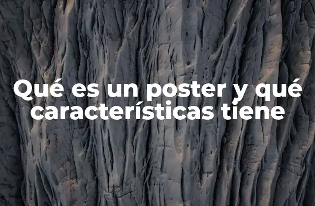 Elementos clave para crear un poster efectivo