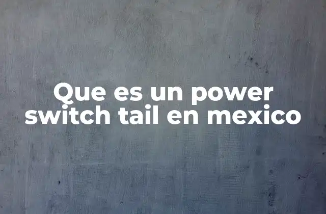 La importancia del power switch tail en el armado de computadoras