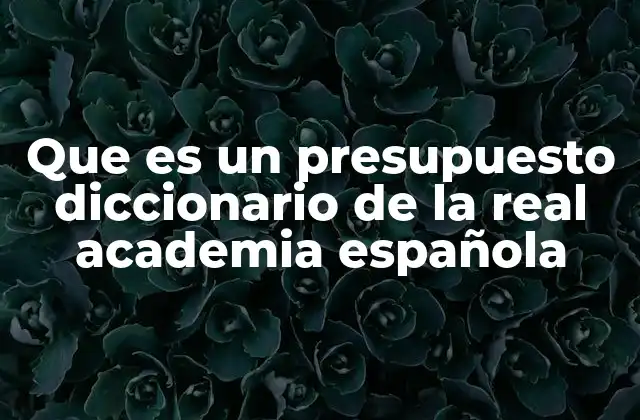 El significado de presupuesto más allá de lo financiero