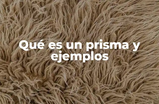 Qué es un Prisma y Ejemplos