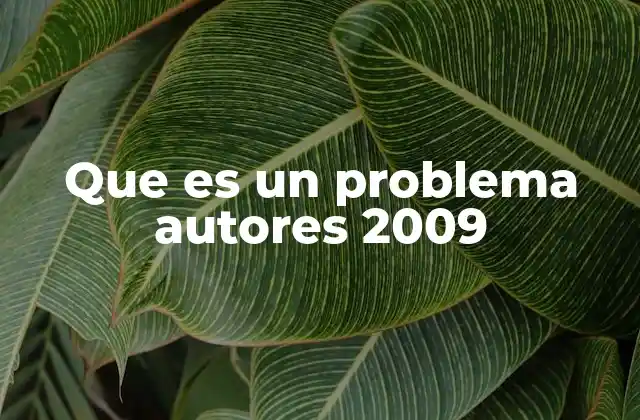 Que es un Problema Autores 2009 2 El impacto de la digitalización en los autores durante 2009