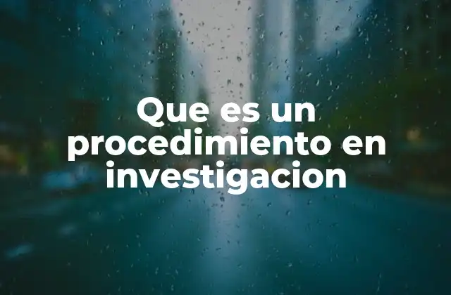 La estructura de un plan de investigación