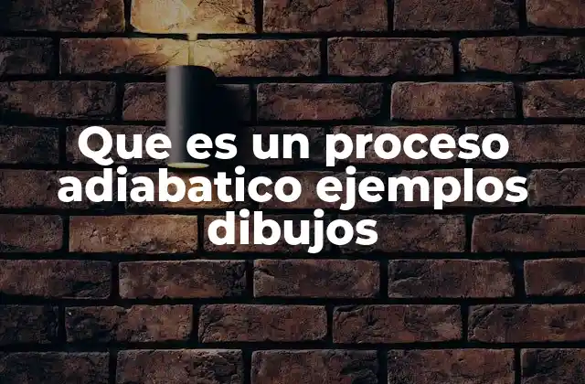 ¿Cómo se representa un proceso adiabático en un diagrama?