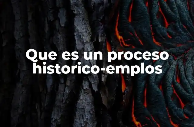 Que es un Proceso Historico-emplos 2 Cómo se manifiesta un proceso histórico en la sociedad