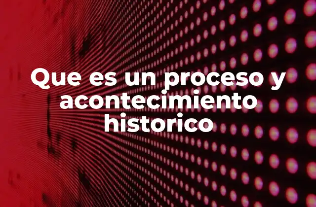Que es un Proceso y Acontecimiento Historico 2 El papel de los eventos en la narrativa histórica