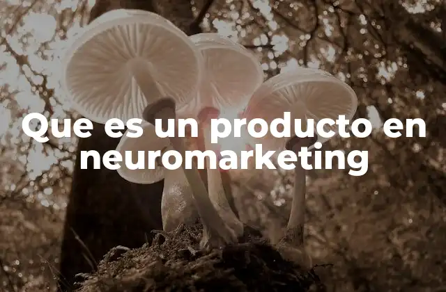 Que es un Producto en Neuromarketing